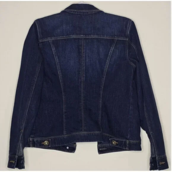 CAbi Jeans Blue Denim Jacket Womens S Style 721 Rodeo Trucker Classic Western - Picture 3 of 12